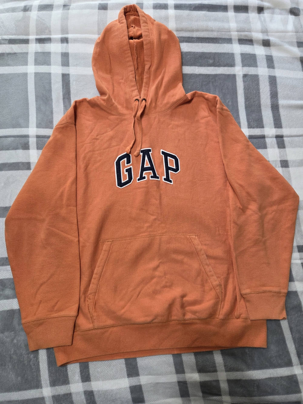 GAP Orange Pullover Hooded Sweatshirt with Logo